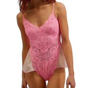 We are HAH x Free People Maid to Wear Rose Quartz Bodysuit NWT